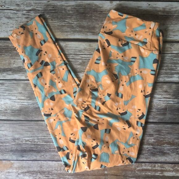 Lularoe OS Fox Leggings  - Picture 1 of 4